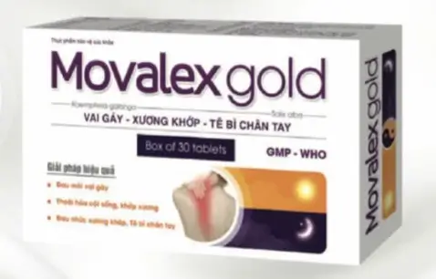 Movalex Gold hỗ trợ VAI GÁY - XƯƠNG KHỚP - TÊ BÌ CHÂN TAY