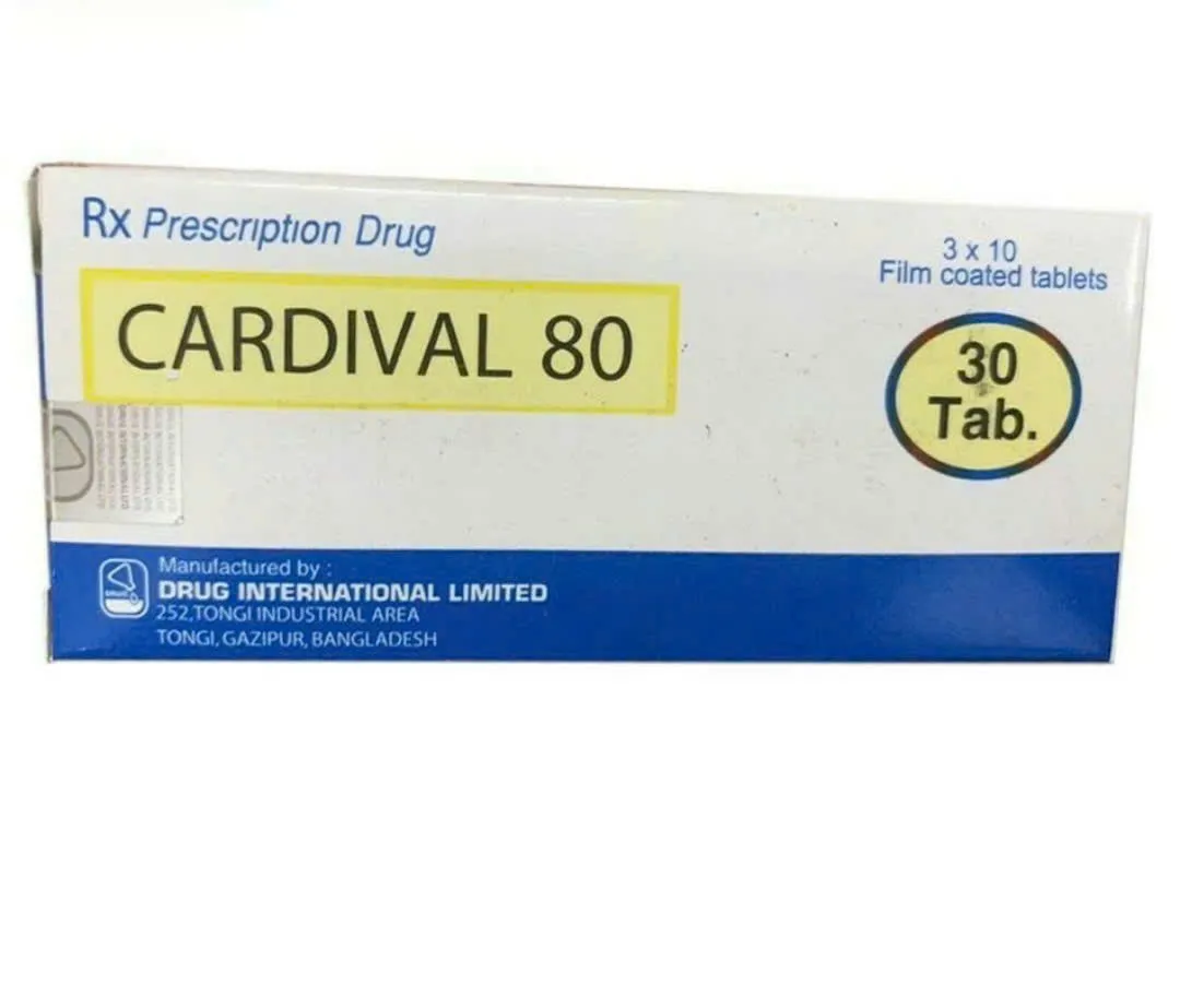 Cardival Valsartan 80 Drus (H/30v) - Thuốc Điều Trị Tăng Huyết Áp Hiệu Quả