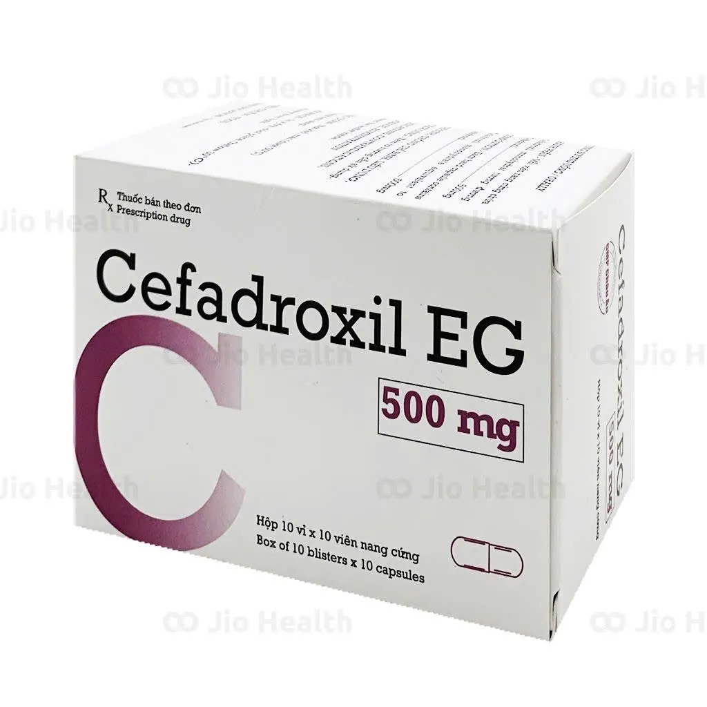 Cefadroxil EG 500mg Pyme (H/100v) – Cephalosporin thế hệ 1, điều trị nhiễm khuẩn da, hô hấp & tiết niệu an toàn