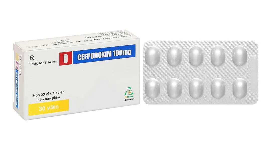 Cefpodoxim 100mg TV.Pharm (H/30v) – Kháng sinh đường uống cải thiện nhiễm khuẩn hiệu quả