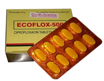 Thuốc kháng sinh Ecoflox 500mg Medley India, 100 viên