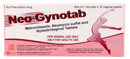 Viên đặt Neo Gynotab - điều trị viêm nhiễm phụ khoa (1 vỉ x 10 viên)