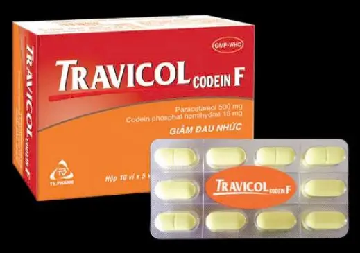 Thuốc Travicol codein F TV.Pharma điều trị các cơn đau