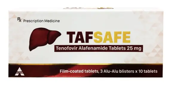 Tafsafe Tenofovir 25mg Atra 30 viên – Thuốc viêm gan B