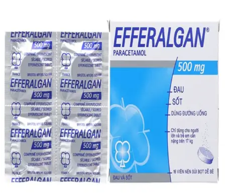 Efferalgan Paracetamol 500mg hộp 16 viên sủi UPSA SAS