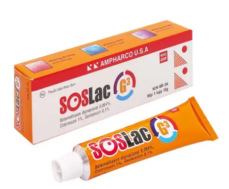 SOSlac G3 bôi da Tube 15g Ampharco