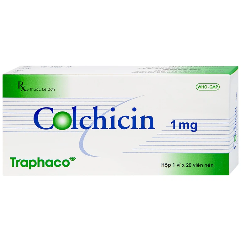 Colchicin 1mg TPC (H/20v) – Hỗ trợ điều trị và phòng ngừa bệnh gout hiệu quả