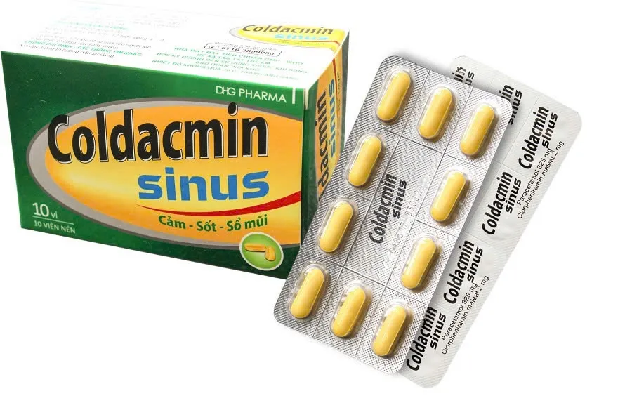 Coldacmin Sinus DHG (H/100v)  – Giảm đau, hạ sốt và hỗ trợ thông xoang hiệu quả