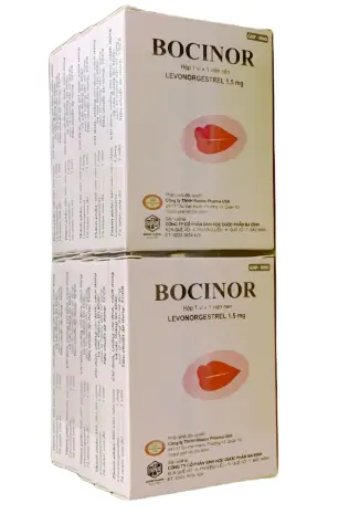 Bocinor Levonogestrel 1.5mg tránh thai cọc 10 hộp x 1 viên nén Ba Đình