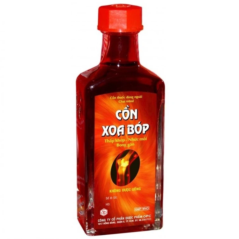 Cồn xoa bóp OPC (Chai 60 ml) – Giảm đau nhanh, tiện dụng với công thức thảo dược
