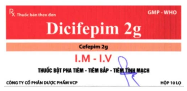 Dicifepim 2g VCP – Điều trị chứng sốt giảm bạch cầu