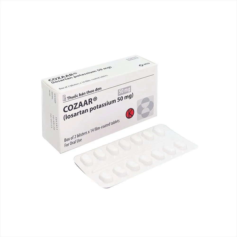 Cozzar 5mg MSD (H/28v) – Kiểm soát huyết áp, bảo vệ tim thận tin cậy