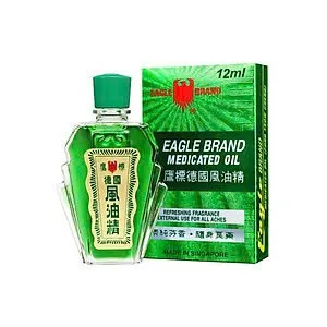 Dầu gió xanh Singapore (C/12ml) – Xoa dịu cảm cúm, đau nhức cơ & say xe tức thì