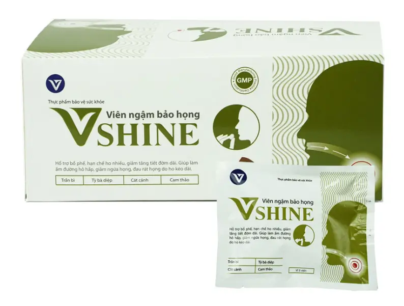 Viên ngậm bảo họng VShine – Bổ phế, giảm ho