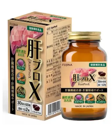 Viên uống thải độc gan Kanprox Fujina 60 viên