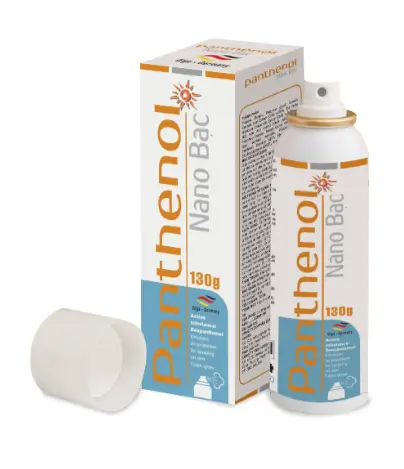 Panthenol Nano Bạc xịt bỏng, giảm rát da hộp 1 lọ 130g hương Bạc hà Giga Đức