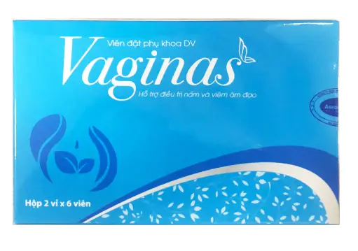 Vaginas viên đặt phụ khoa hộp 2 vỉ x 6 viên Dược Vương