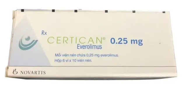 Thuốc Certican 0.25mg Novartis – Dự phòng thải tạng ghép (60 viên)