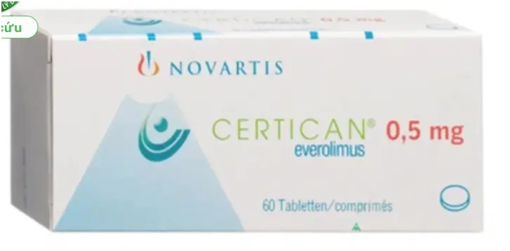 Certican 0.5mg dự phòng thải tạng ghép ở bệnh nhân ghép thận hoặc tim (6 vỉ x 10 viên)