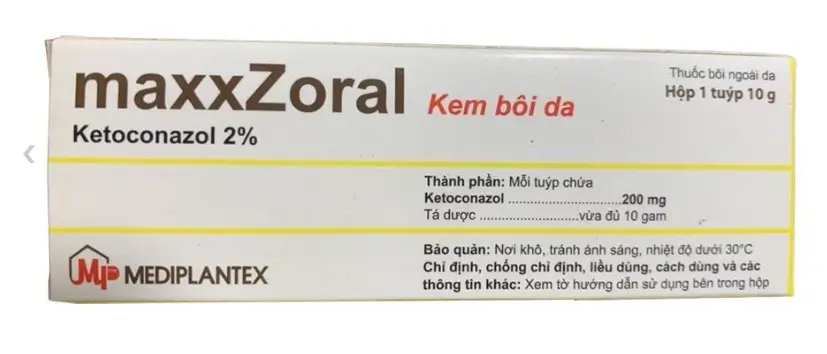 maxxZORAL sản xuất bởi công ty cổ phần dược trung ương Mediplantex