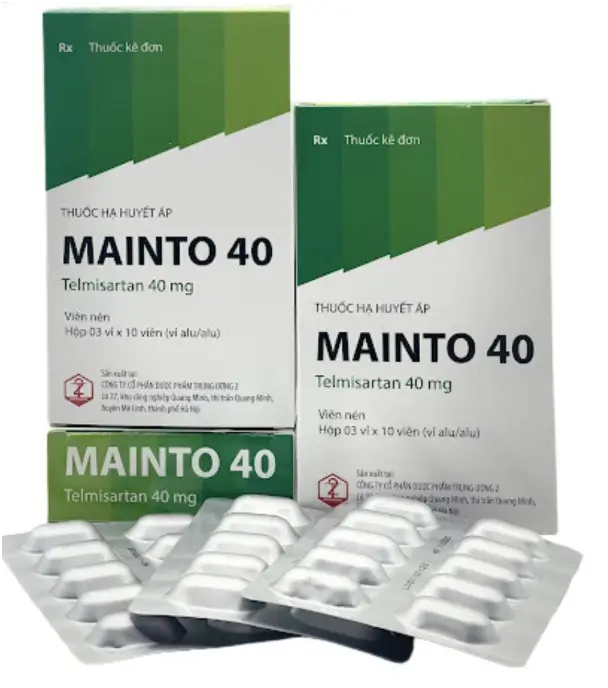 MAINTO 40 mg Sản xuất bởi công ty CPDP Trưng ương 2-DOPHARMA