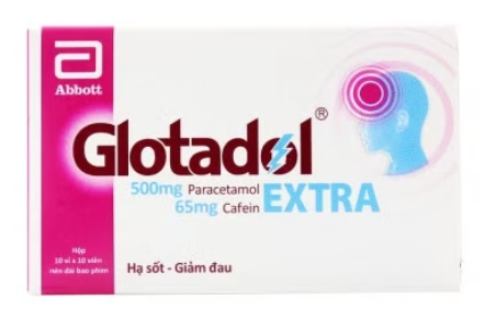 Viên nén Glotadol Extra Glomed giảm cơn đau nặng, hạ sốt nhanh chóng (10 vỉ x 10 viên)