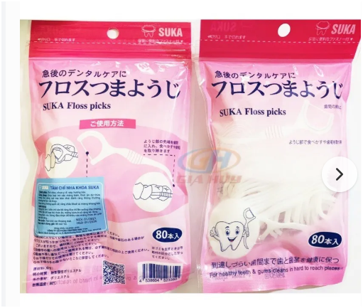 Tăm kẽ chỉ nha khoa Suka gói 80 cái