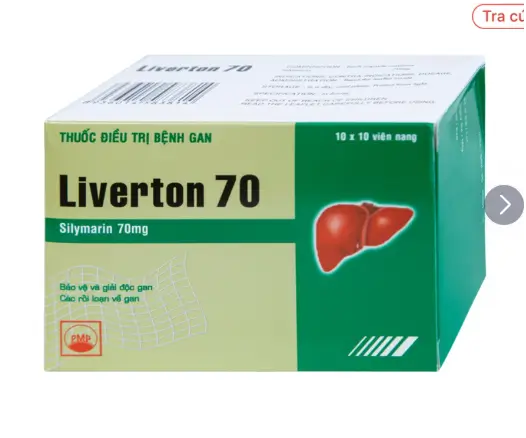 Viên nang cứng Liverton 70 Pymepharco điều trị bệnh gan, giải độc gan, rối loạn về gan (10 vỉ x 10 viên)