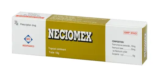 Thuốc mỡ bôi da Neciomex Medipharco điều trị các bệnh chàm, viêm da (10g)
