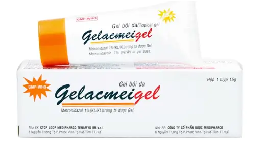 Gel bôi da Gelacmeigel 1% Medipharco điều trị mụn mủ viêm, nhiễm khuẩn ngoài da (15g)