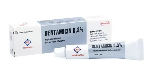 Thuốc mỡ bôi da Gentamicin 0.3% Medipharco điều trị nhiễm khuẩn da (10g)