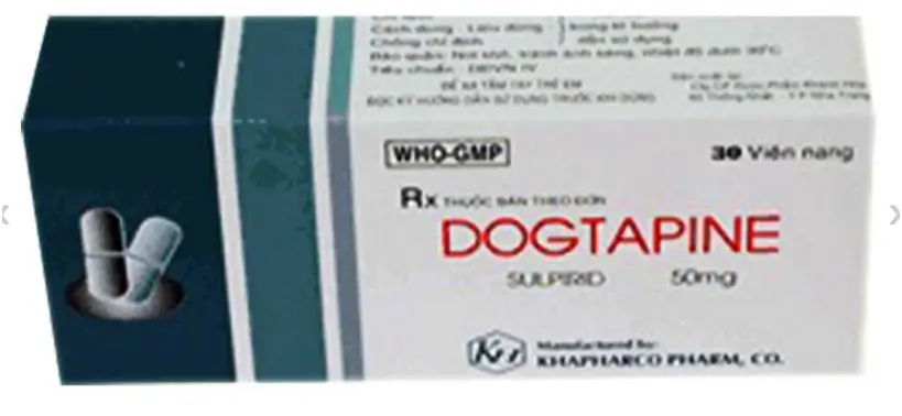Dogtapine 50mg điều trị tâm thần phân liệt, rối loạn hành vi