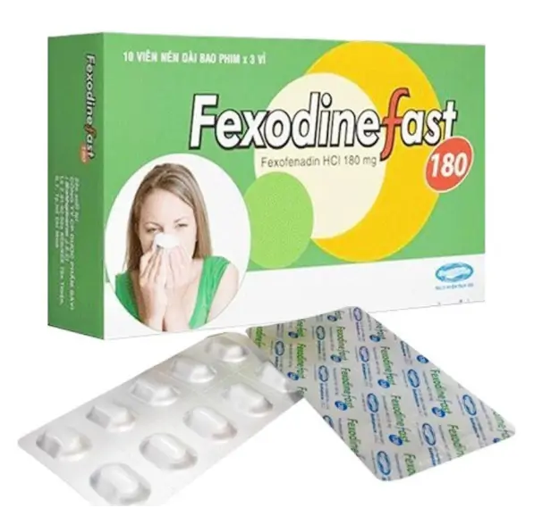 Fexodinefast 180 điều trị viêm mũi dị ứng theo mùa và mày đay vô căn
