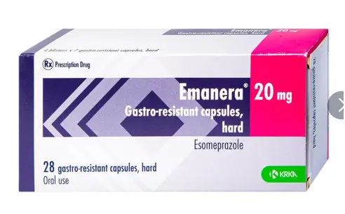 Thuốc Emanera 20mg KRKA điều trị trào ngược dạ dày thực quản (4 vỉ x 7 viên)