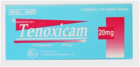 Viên nén Tenoxicam 20mg giảm đau và chống viêm trong viêm khớp dạng thấp (2 vỉ x 10 viên)