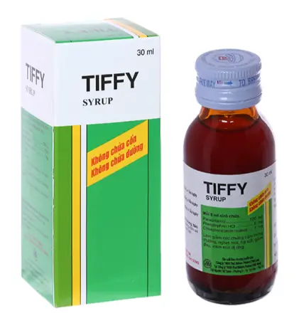 Tiffy Syrup làm giảm các triệu chứng cảm chai 30ml