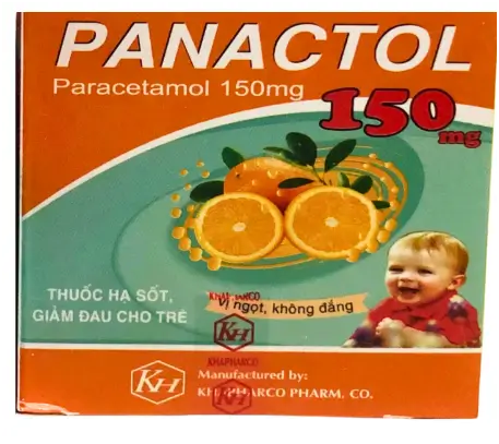 Panactol Paraceramol 150Mg Khapharco (H/24 gói x1,5g)(Date cận)