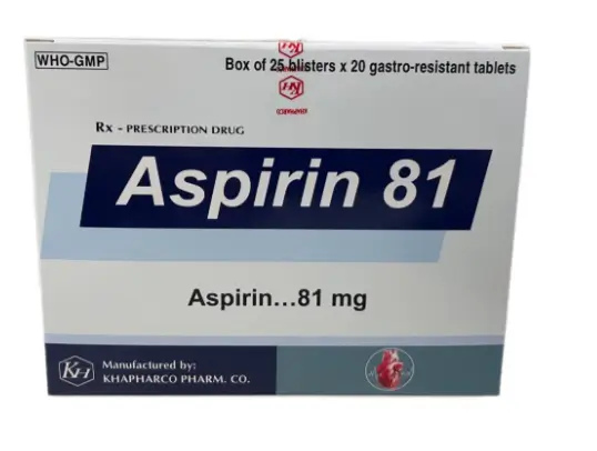Aspirin 81mg Khapharco (H/500v)