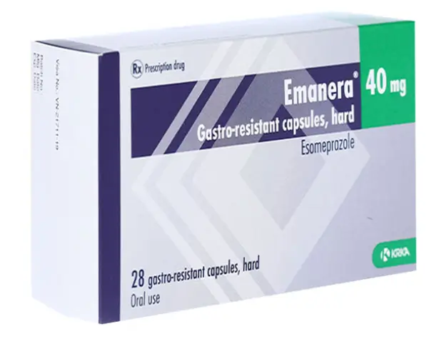 Emanera 40mg gastro-resistant capsules điều trị viêm loét thực quản