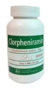 Clorpheniramin 4mg Khapharco (C/1000v) (viên nén)