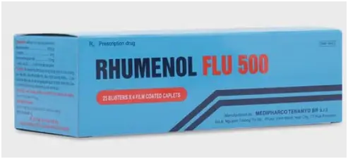 Rhumenol Flu 500 (25 vỉ x 4 viên/hộp)