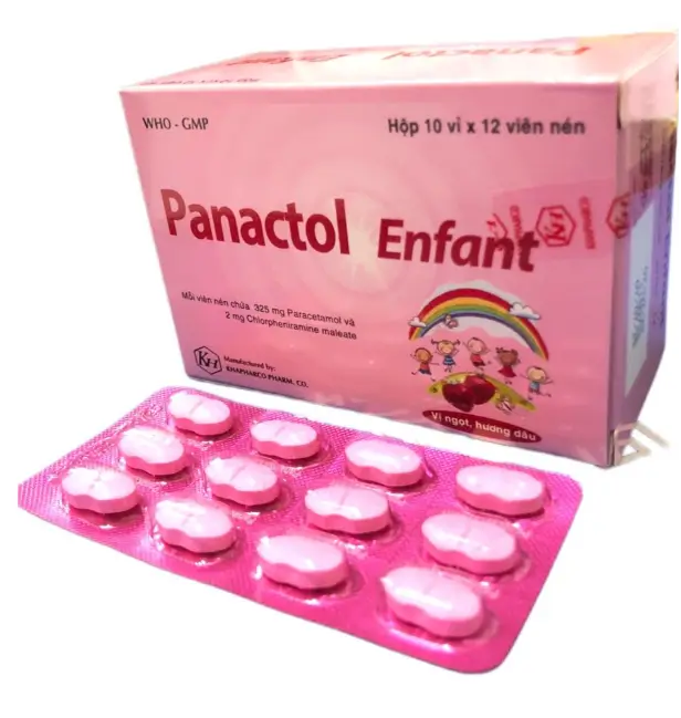 Panactol Enfant 325mg Khapharco (H/120v) (Dâu)