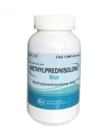 Methylprednisolone Xanh 4mg Khapharco (C/1000v) (viên nén)