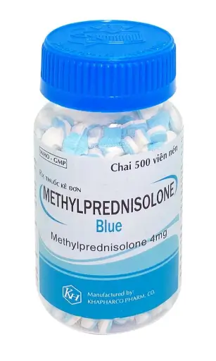 Methylprednisolon 4mg Khapharco (C/500 v.nén)