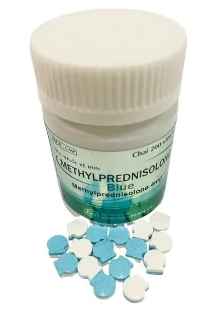 Methylprednisolone Xanh 4mg Khapharco (C/200v) (viên nén)
