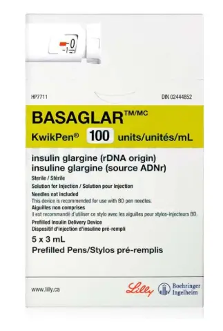 Bút tiêm Basaglar KwikPen 100 Units/ml giúp ổn định đường huyết