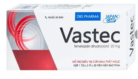 Thuốc Vastec DHG điều trị đau thắt ngực ổn định (2 vỉ x 30 viên)