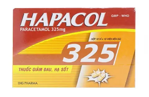Thuốc Hapacol 325 DHG điều trị đau đầu, đau nửa đầu, đau răng (10 vỉ x 10 viên)