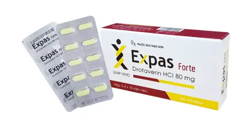 Thuốc Expas Forte DHG điều trị co thắt cơ (3 vỉ x 10 viên)