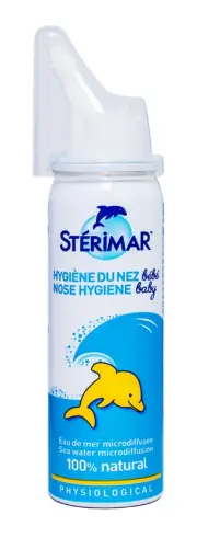 Dung dịch xịt mũi Stérimar Nose Hygiene Baby 50ml loại bỏ bụi bẩn niêm mạc mũi cho trẻ từ 0 – 3 tuổi